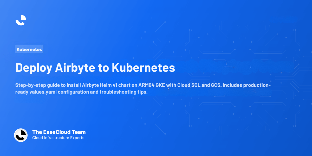 Deploy Airbyte to Kubernetes