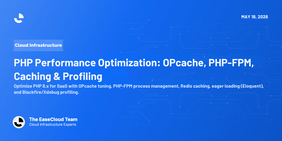 PHP Performance Optimization: OPcache, PHP-FPM, Caching & Profiling