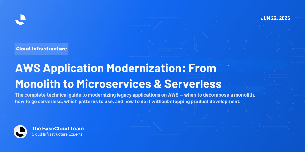 AWS Application Modernization: From Monolith to Microservices & Serverless