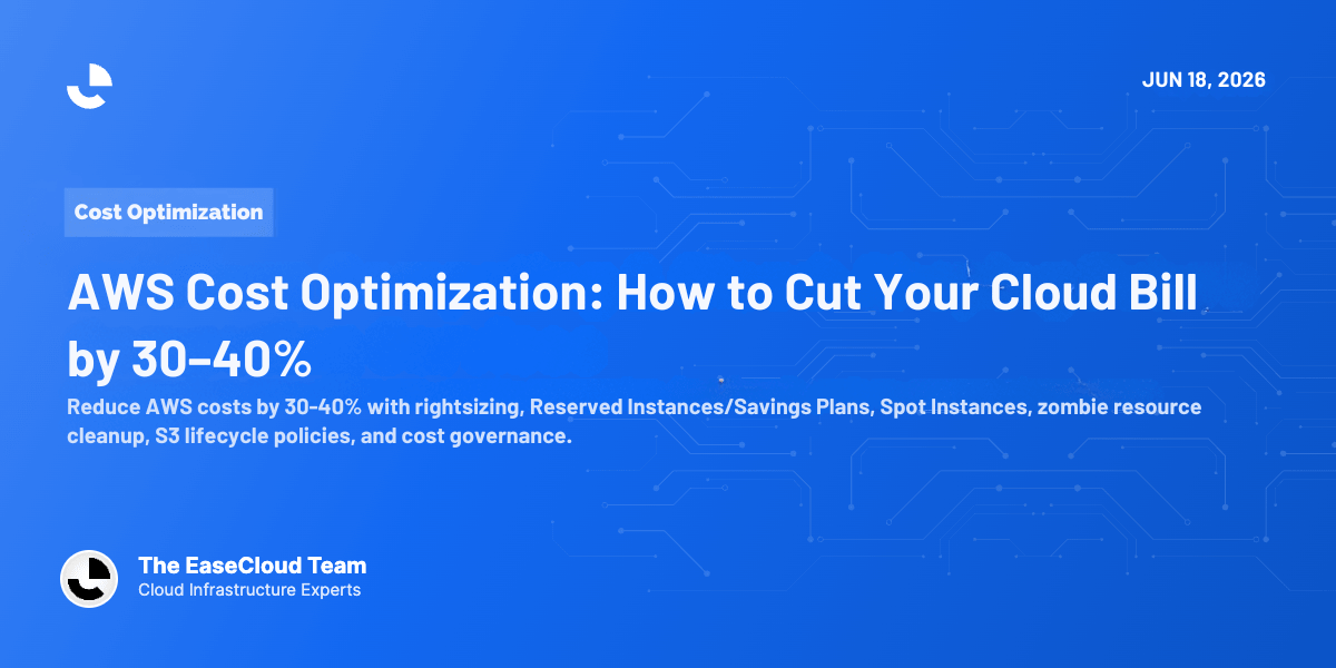 AWS Cost Optimization: How to Cut Your Cloud Bill by 30–40%